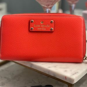 Kate spade orange wallet
